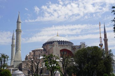 İstanbul şehir merkezinde manzaralı hagia.