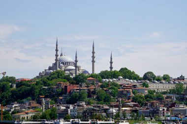 İstanbul, Türkiye - 28 Mayıs 2025: Süleyman Camii manzaralı