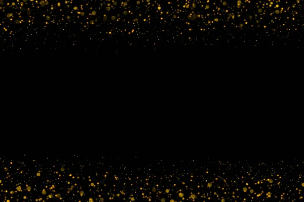 Oro Brillante Estrellas Polvo Fondo Bokeh Textura Abstracta Luz Del —  Fotos de Stock