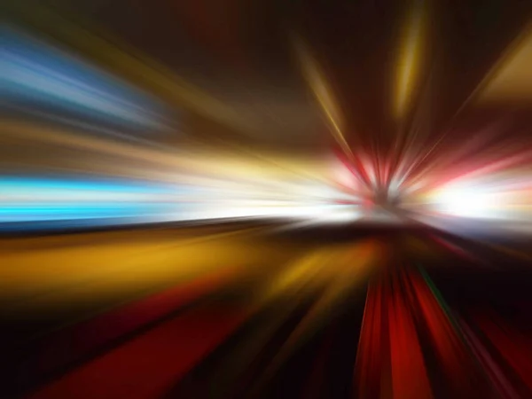 Auto Licht Snelheid Lijn Beweging Wazig Nacht Weg — Stockfoto