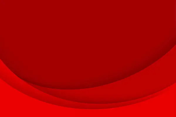 Kerst Abstracte Achtergrond Met Rode Curve Papier Laag Illustratie Horizontale — Stockvector