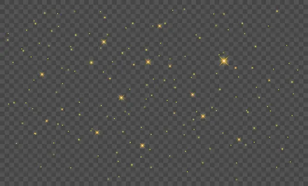 Glitter Goud Deeltjes Achtergrond Effect Voor Luxe Wenskaart Kerstmis Gloeiende — Stockvector