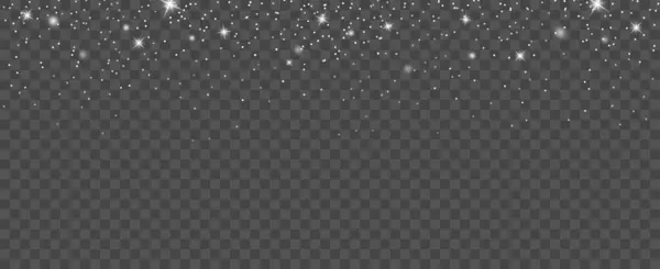 Glitter Witte Kleur Deeltjes Achtergrond Effect Voor Luxe Wenskaart Kerstmis — Stockvector