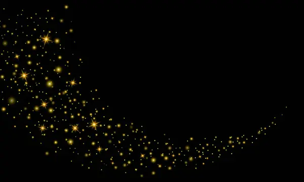 Glitter Goud Deeltjes Achtergrond Effect Voor Luxe Wenskaart Kerstmis Gloeiende — Stockfoto