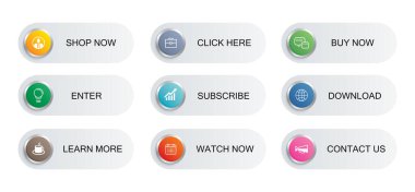 9 düğmeli veri bilgi grafiği dikdörtgen düzenleme kağıt şablonu. Çizim işi soyut arkaplan.