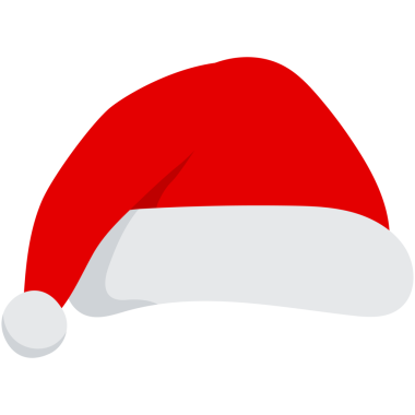 Beyaz arka planda bir takım Noel Baba şapkası. Noel şapkaları izole edilmiş.