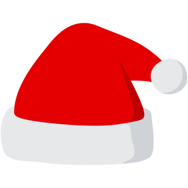 Beyaz arka planda bir takım Noel Baba şapkası. Noel şapkaları izole edilmiş.