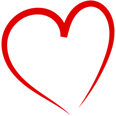 Sevgililer Günü için elle çizilmiş kalp ikonu. Karalama kırmızı kalp çerçeve arkaplanı.