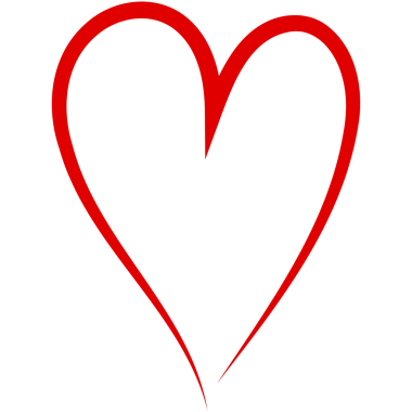 Sevgililer Günü için elle çizilmiş kalp ikonu. Karalama kırmızı kalp çerçeve arkaplanı.