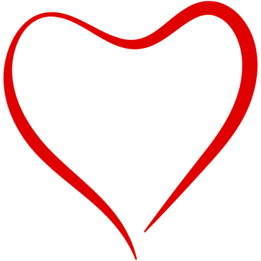 Sevgililer Günü için elle çizilmiş kalp ikonu. Karalama kırmızı kalp çerçeve arkaplanı.