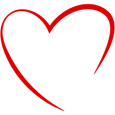 Sevgililer Günü için elle çizilmiş kalp ikonu. Karalama kırmızı kalp çerçeve arkaplanı.