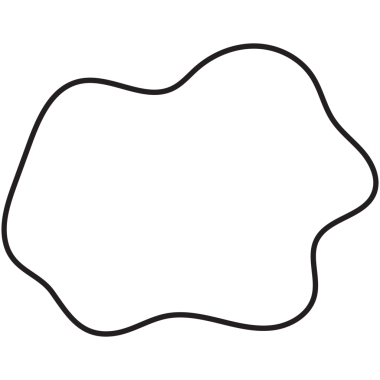 Konuşma sembolü elle konuşma ve düşünme. Bulutlu baloncuk ince çizgi.