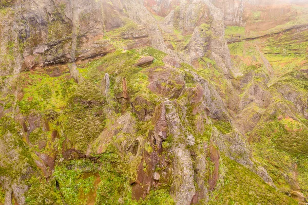 Vue Par Drone Sentier Montagne Pendant Journée Été — Photo