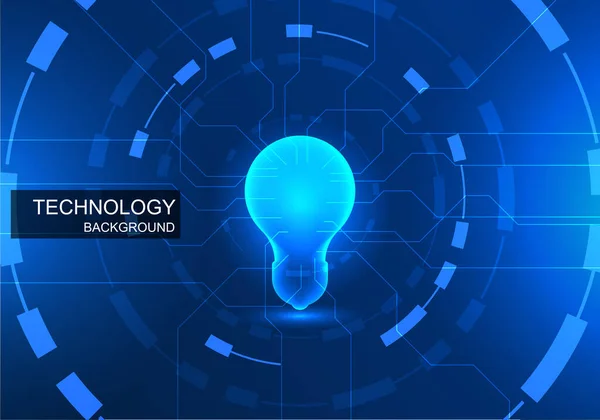 Technologie Fond Ampoule Brille Centre Implique Avoir Des Idées Être — Image vectorielle