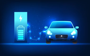 Aracın aküsünü şarj eden elektrikli araba teknolojisi. Bu, temiz enerjiyle çalışan elektrikli araç teknolojisine atıfta bulunuyor. Küresel ısınmayı azalt