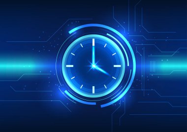Saatin arkasındaki zaman teknolojisi bir teknoloji devresi. Çalışma için organizasyon içindeki bir referans noktası olarak zamanı gösterir.
