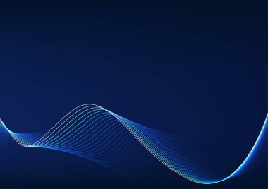 Soyut arka plan teknolojisi. Katmanlı akışkan parçacık dalgaları. Siber teknoloji tarafından işlenen verilerin örtüşmesini temsil ediyor. Görüntü, Vektör.