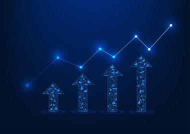 Hisse senedi tablosu, yükselen bir okla önemli büyüme eğilimleri gösteriyor. Bu da ilginç bir yatırım fırsatını gösteriyor. Finansal makaleler veya piyasa analizi için uygun.