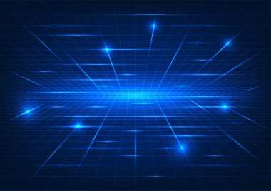 Soyut teknoloji geçmişi. Şebeke çizgileri ilginç ve yüksek teknolojili bir boyut yaratmak için örtüşüyor. İnternet verilerini elektronik aygıtlara aktaran ağ teknolojisini temsil eder.