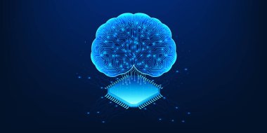 Yapay zeka beynine sahip mikroçip, insan beyni gibi düşünebilen, analiz edebilen ve bağımsız olarak karar verebilen Agentic yapay zeka teknolojisini temsil ediyor..