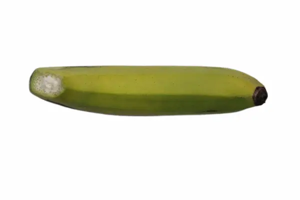 Banan Frukt Med Gul Hud Vit Bakgrund — Stockfoto