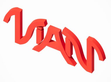 Logo Sembolü 3D Yazan Liam, Lian, Vian, Viam, giysi, mücevher kolyeleri, doğum günü hediyeleri, nişanlar, düğünler için uygun