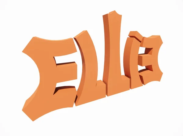 Logo Symbol Name Writing Ellie Suitable Use Clothing Jewelry Necklaces — Stock Photo, Image
