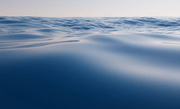 水面空旷 3D渲染 计算机数字绘图 — 图库照片