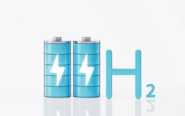Hidrogén Akkumulátor Renderelés Digitális Rajz — Stock Fotó
