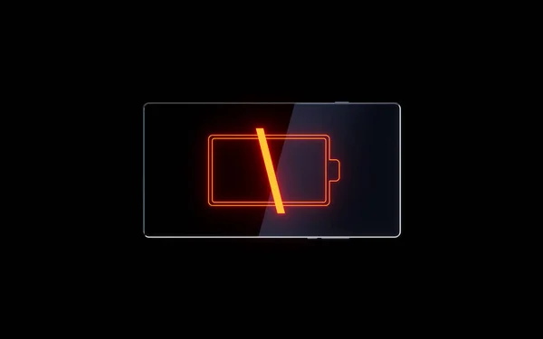 Cellulare Batteria Rendering Disegno Digitale — Foto Stock