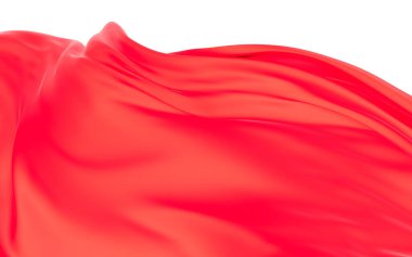 Pürüzsüz dalga bezi arka plan, 3 boyutlu görüntüleme. Dijital çizim.