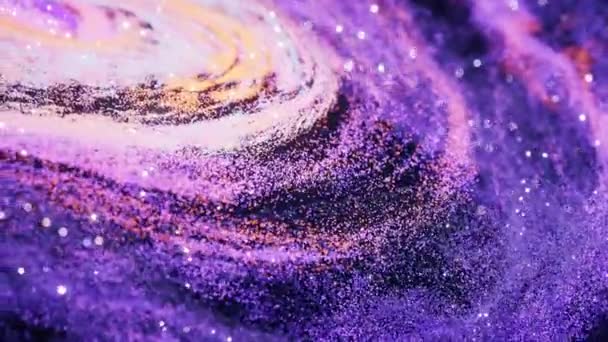 Nebuloasă Colorată Particule Strălucitoare Densitate Redare — Videoclip de stoc