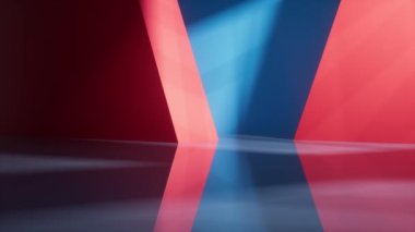 Abstract geometric interior structure, 3d rendering.