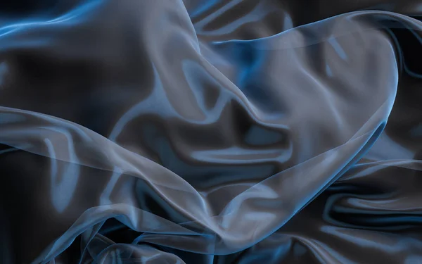 Гладкая Волна Ткань Фона Рендеринг Цифровой Рисунок — стоковое фото