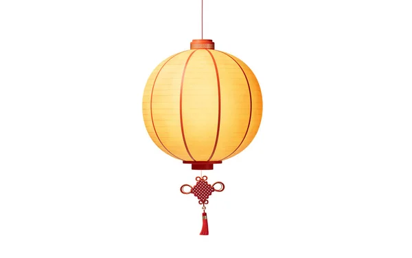 レトロなスタイルで中国の古代の提灯 3Dレンダリング デジタルドローイング — ストック写真