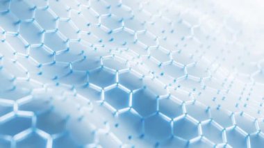 Altıgen yapı arkaplanı, 3d oluşturma.