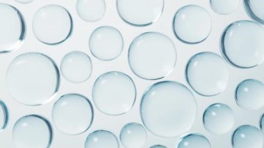 Şeffaf cam baloncuklar arka plan, 3D görüntüleme.