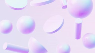 Soyut geometri şekilleri arkaplan, üç boyutlu biçimlendirme.