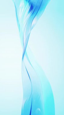 Flowing transparent cloth background, 3d rendering.