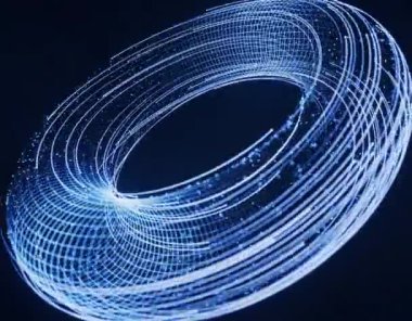 Siber uzay arkaplanına sahip dijital satırlar akışı, 3d oluşturma.