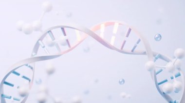 Biyolojik konsepte sahip DNA, 3D görüntüleme.