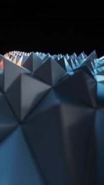 Soyut üçgen şekil geometri arkaplanı, 3 boyutlu oluşturma.