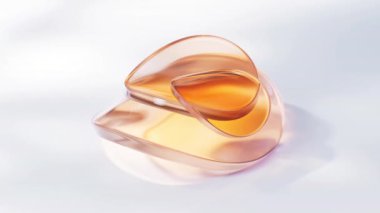 Soyut parlak cam geometri arkaplanı, 3 boyutlu görüntüleme.