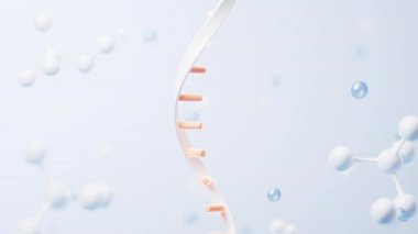 Biyolojik konsepte sahip RNA, 3D görüntüleme.