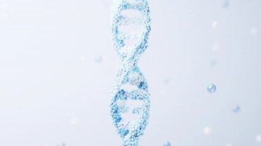 Biyolojik konsepte sahip DNA, 3D görüntüleme.