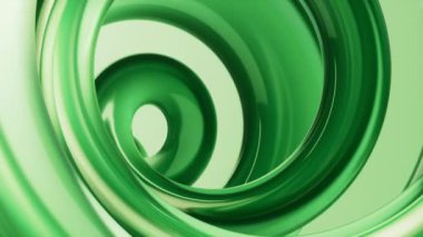 Şeffaf halka cam arkaplan, 3D görüntüleme.