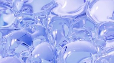 Yumuşak kabarcıklar şişiriliyor arkaplan, 3D görüntüleme.