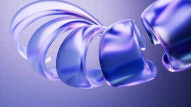 Şeffaf cam arkaplan, 3D görüntüleme.