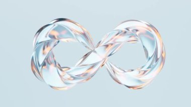 Akan mobius kemer cam geometri, 3 boyutlu görüntüleme.