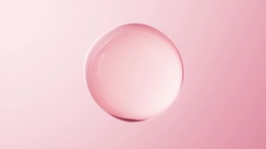 Şeffaf pembe kabarcıklar arkaplan, 3D görüntüleme.